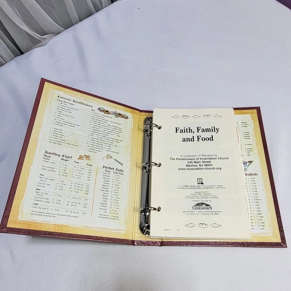 Faith Family and Food Cookbook Church of the Incarnation Collection Mantua NJ